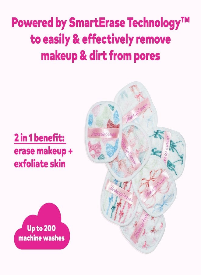 Makeup Eraser The Original MakeUp Eraser 7-Day Set, Erase All Makeup with Just Water, Including Waterproof Mascara, Eyeliner, Foundation, Lipstick, Sunscreen, and More! Fab-Bow-Lous, 7ct. - Image 3